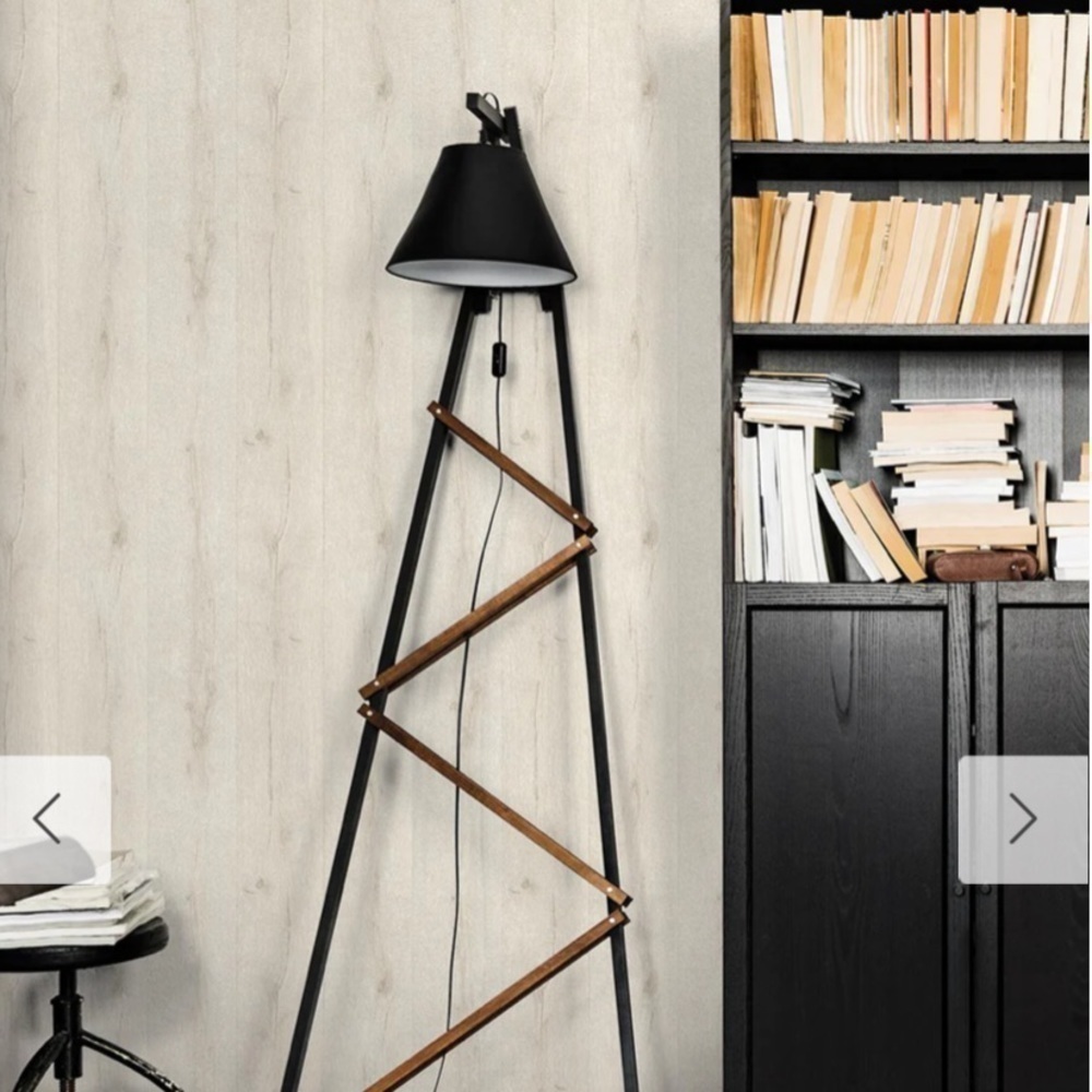 Rasch European Wallpaper wood design grey white 514407 NWT 1 Roll